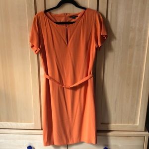 Hugo Boss Sheath Dress in Orange w/ belt